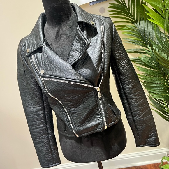 bagatelle Jackets & Blazers - Bagatelle’s Faux Leather Black Moto Jacket Coat 6